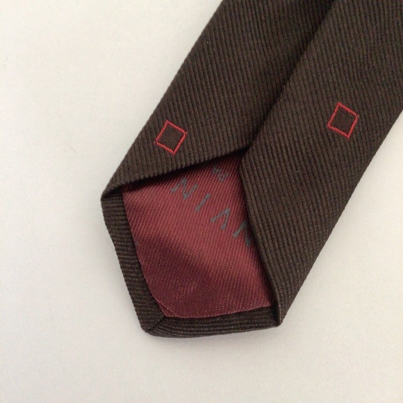 LANVIN PARIS SILK PATTERNED TIE VINTAGE - Picture 7 of 8